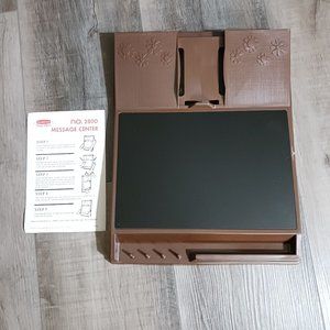 1970s Rubbermaid Brown Message Center
